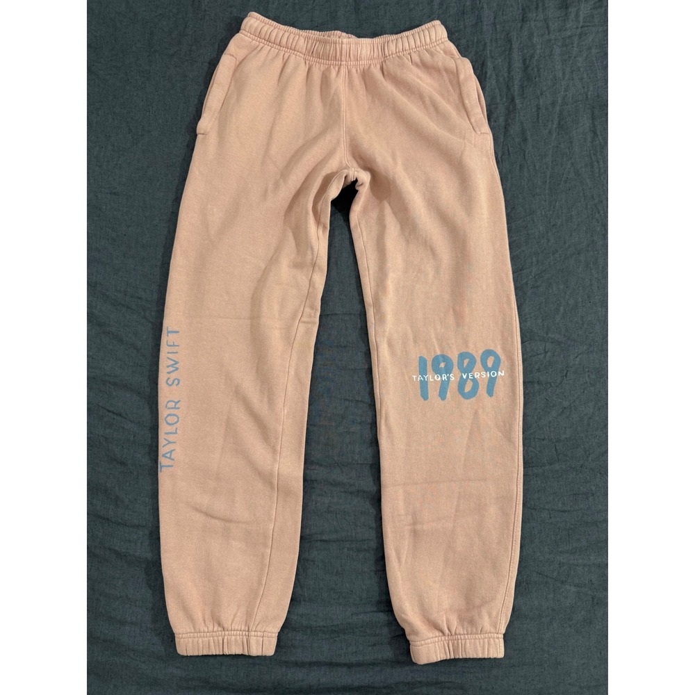 Taylor Swift 1989 Taylor's Version Sweatpants XS Pink Joggers Official Merch
